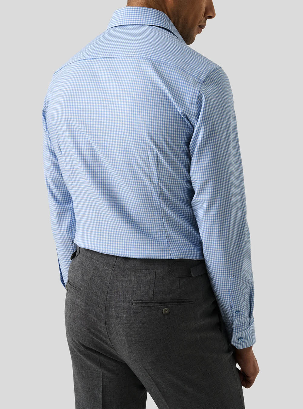 Eton Blue Check Cotton TENCEL™ Lyocell Shirt