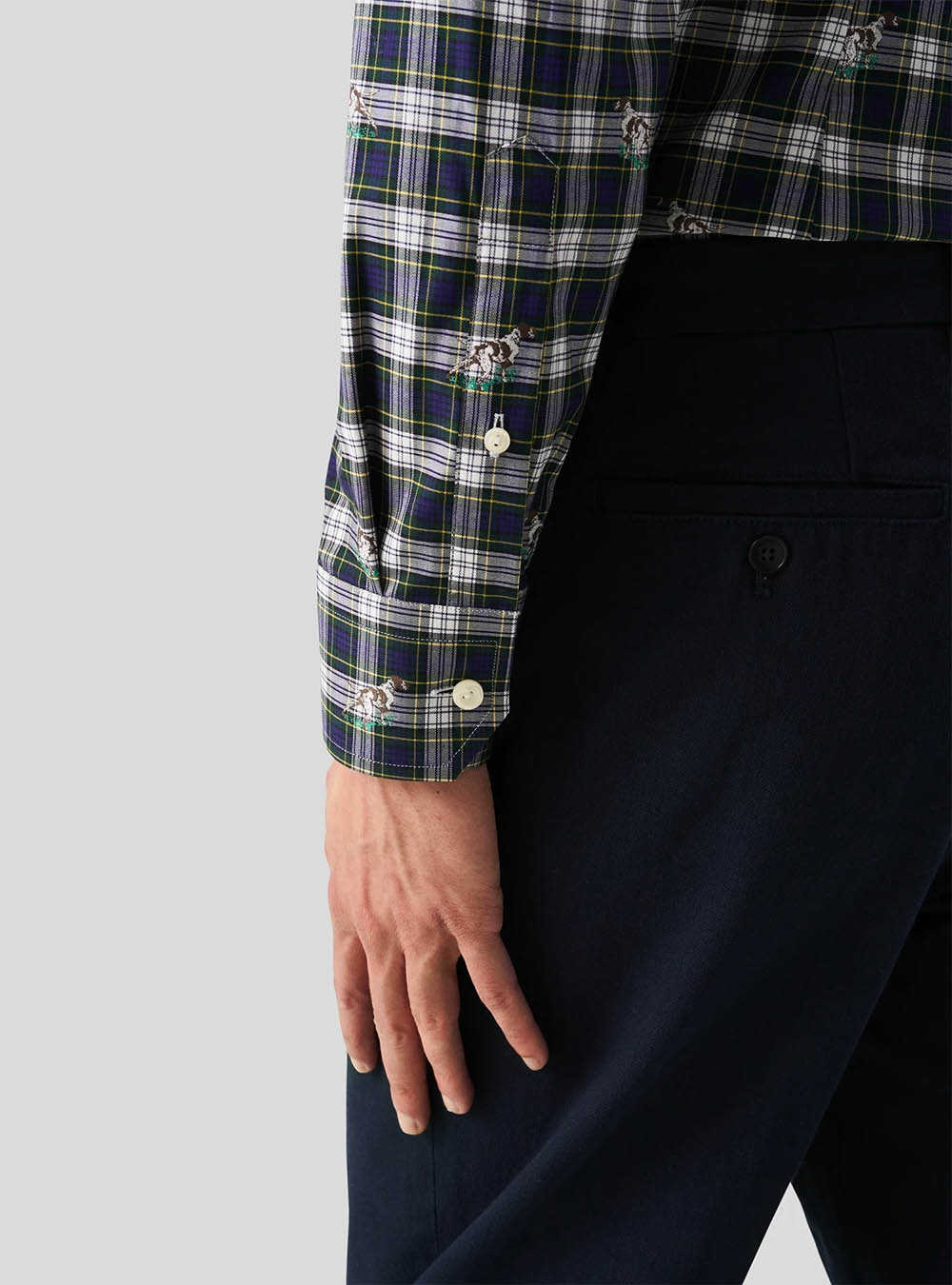Eton Blue Check Signature Twill Shirt