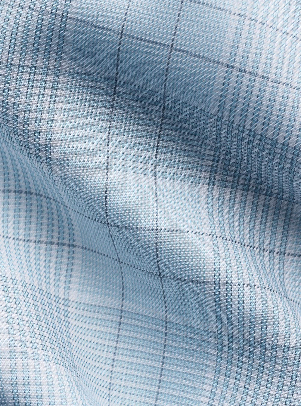 Eton Blue Check Twill Shirt