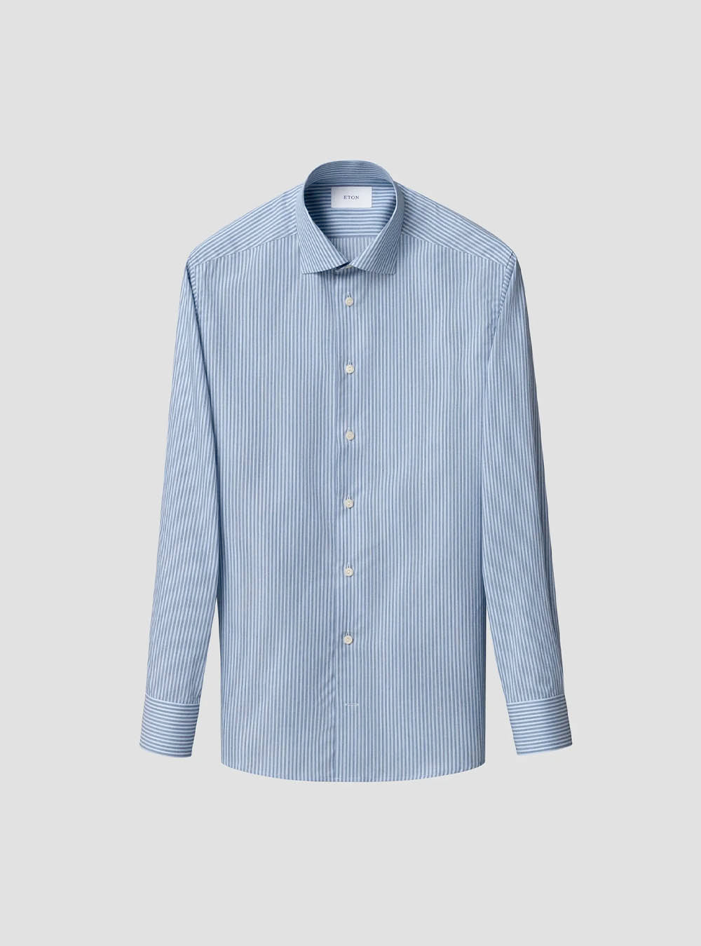 Eton Blue Stripe Fine Twill Shirt