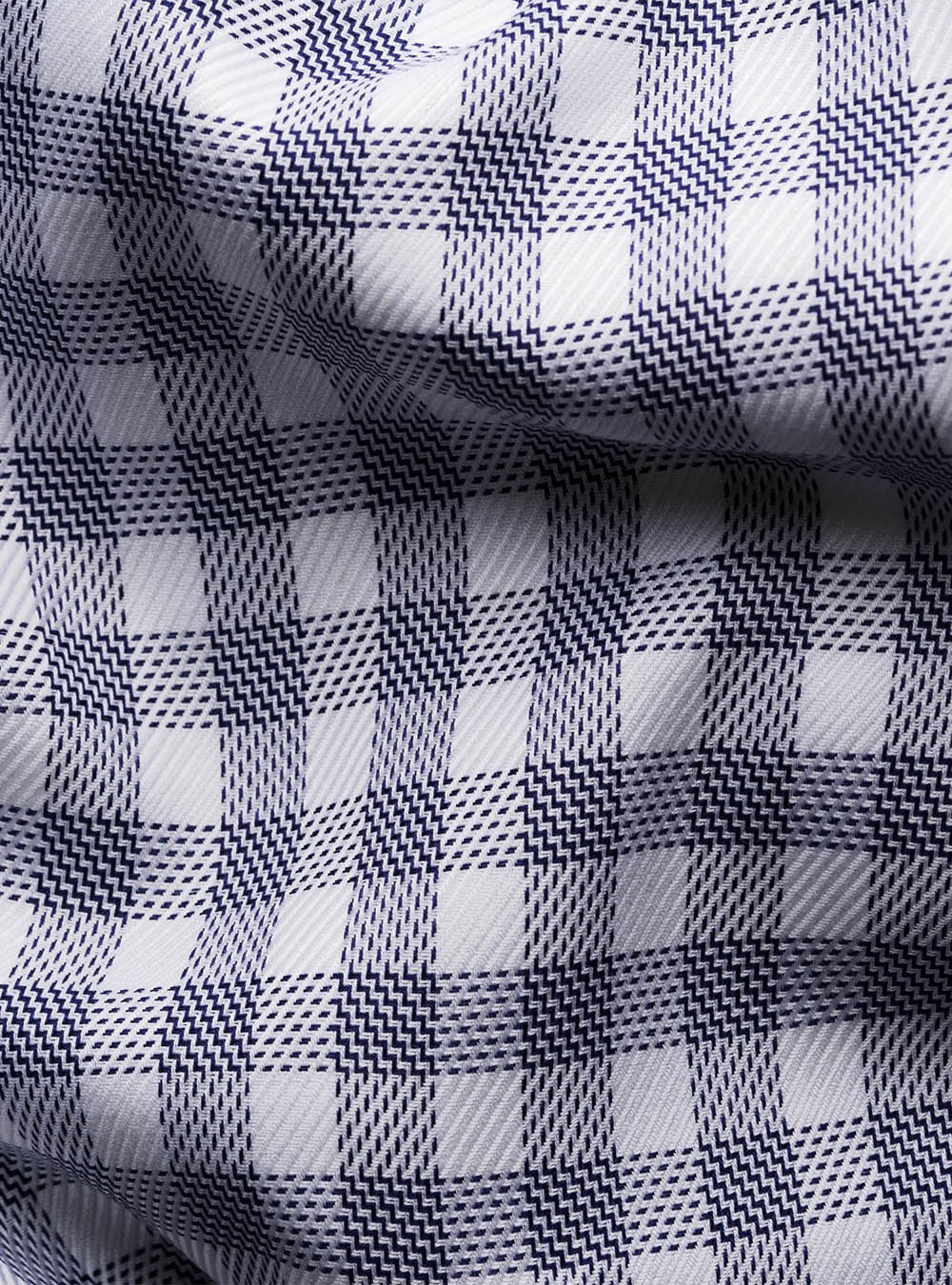Eton Dark Blue Check Signature Twill Shirt