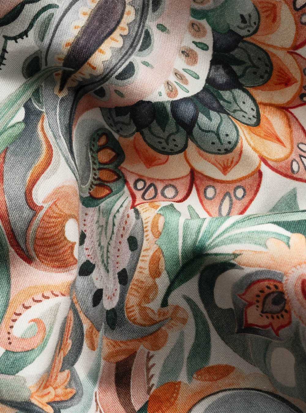 Eton Green Motif Signature Twill Shirt