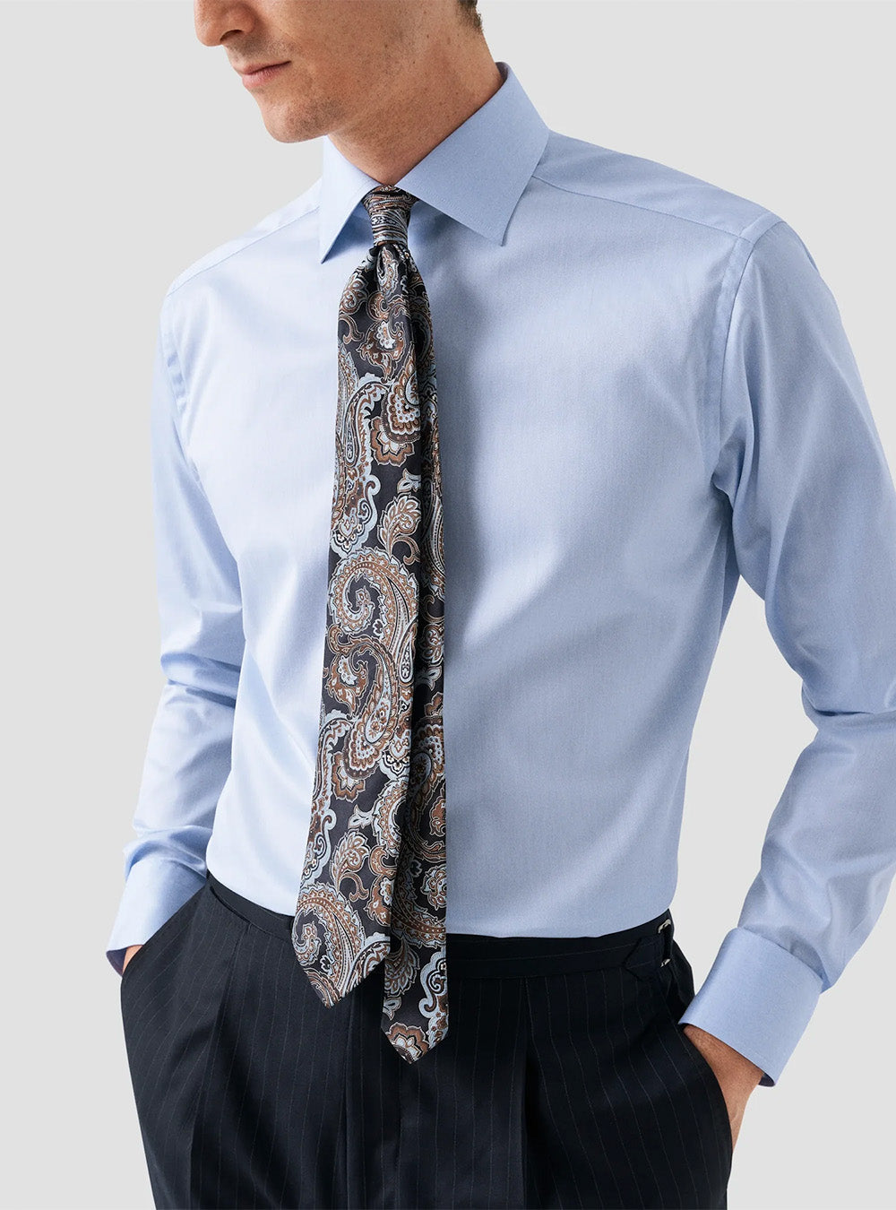 Eton Light Blue Signature Twill Shirt