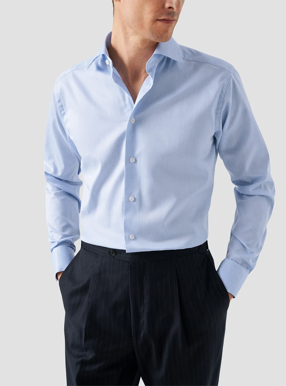 Eton Light Blue Signature Twill Shirt