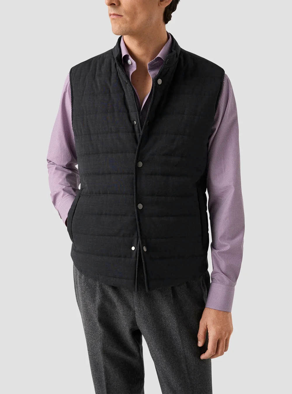 Eton Pink 3D Check Elevated Twill Shirt