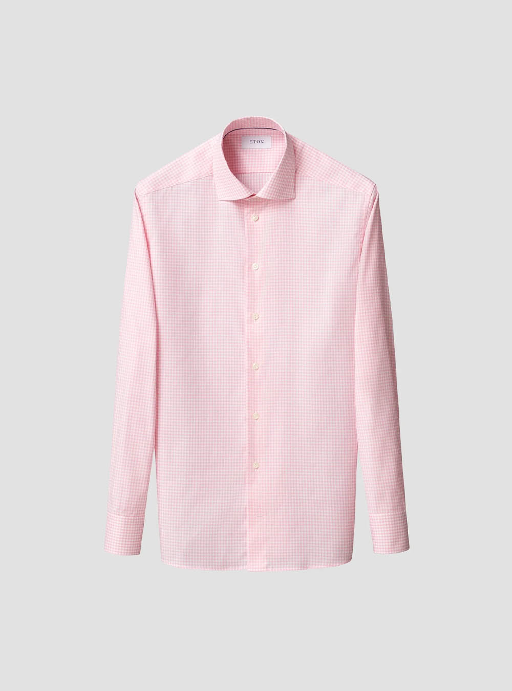Eton Pink Check Signature Twill Shirt