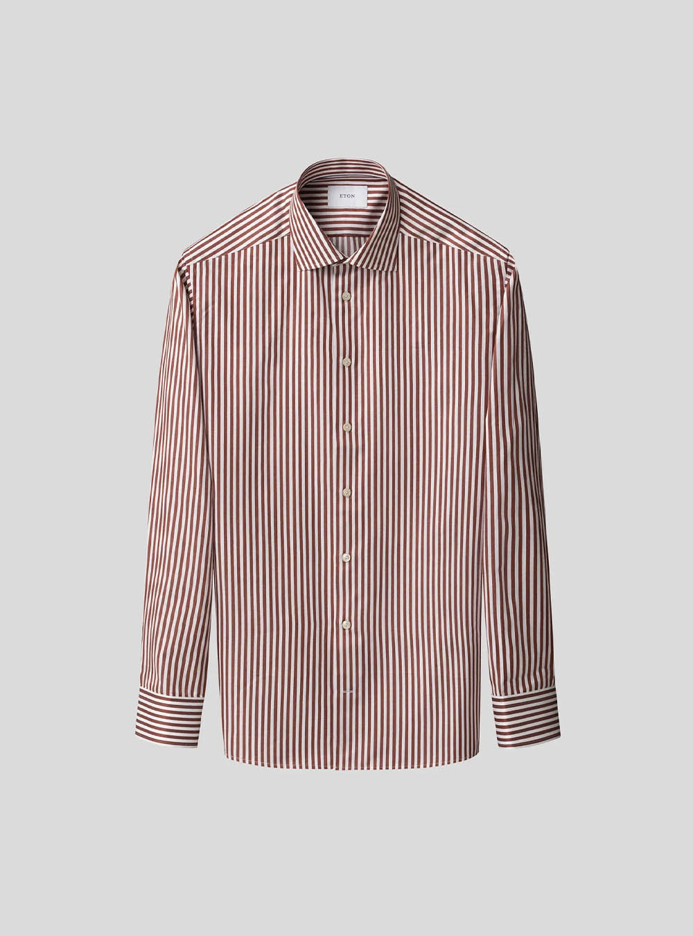 Eton Red Bengal Striped Signature Twill Shirt