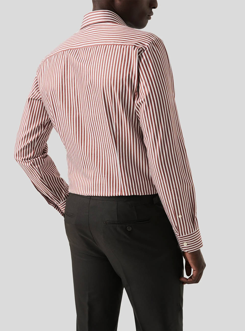 Eton Red Bengal Striped Signature Twill Shirt