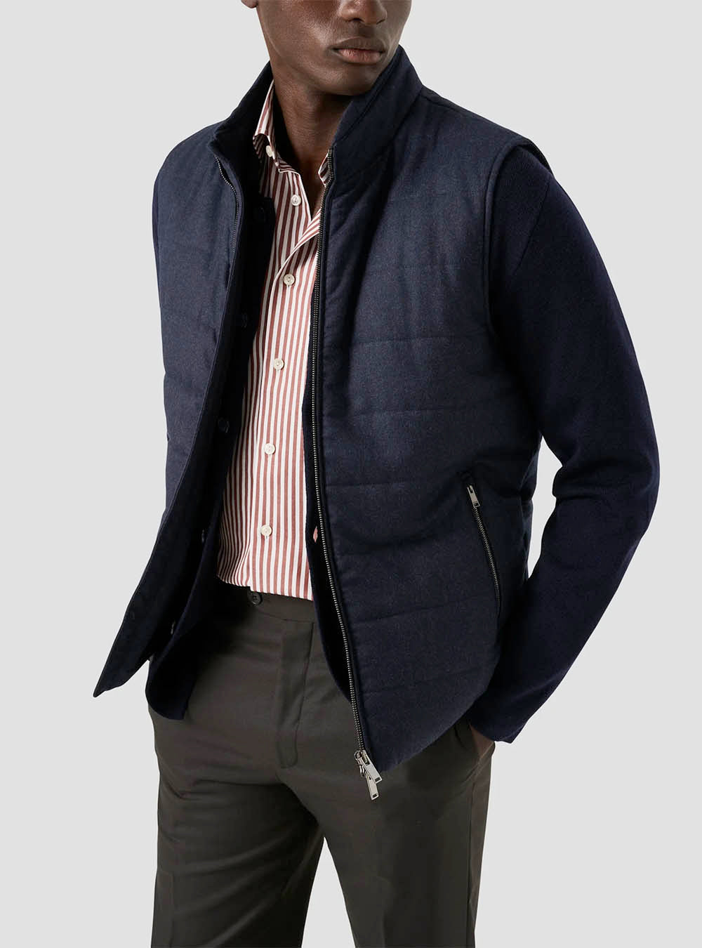 Eton Red Bengal Striped Signature Twill Shirt