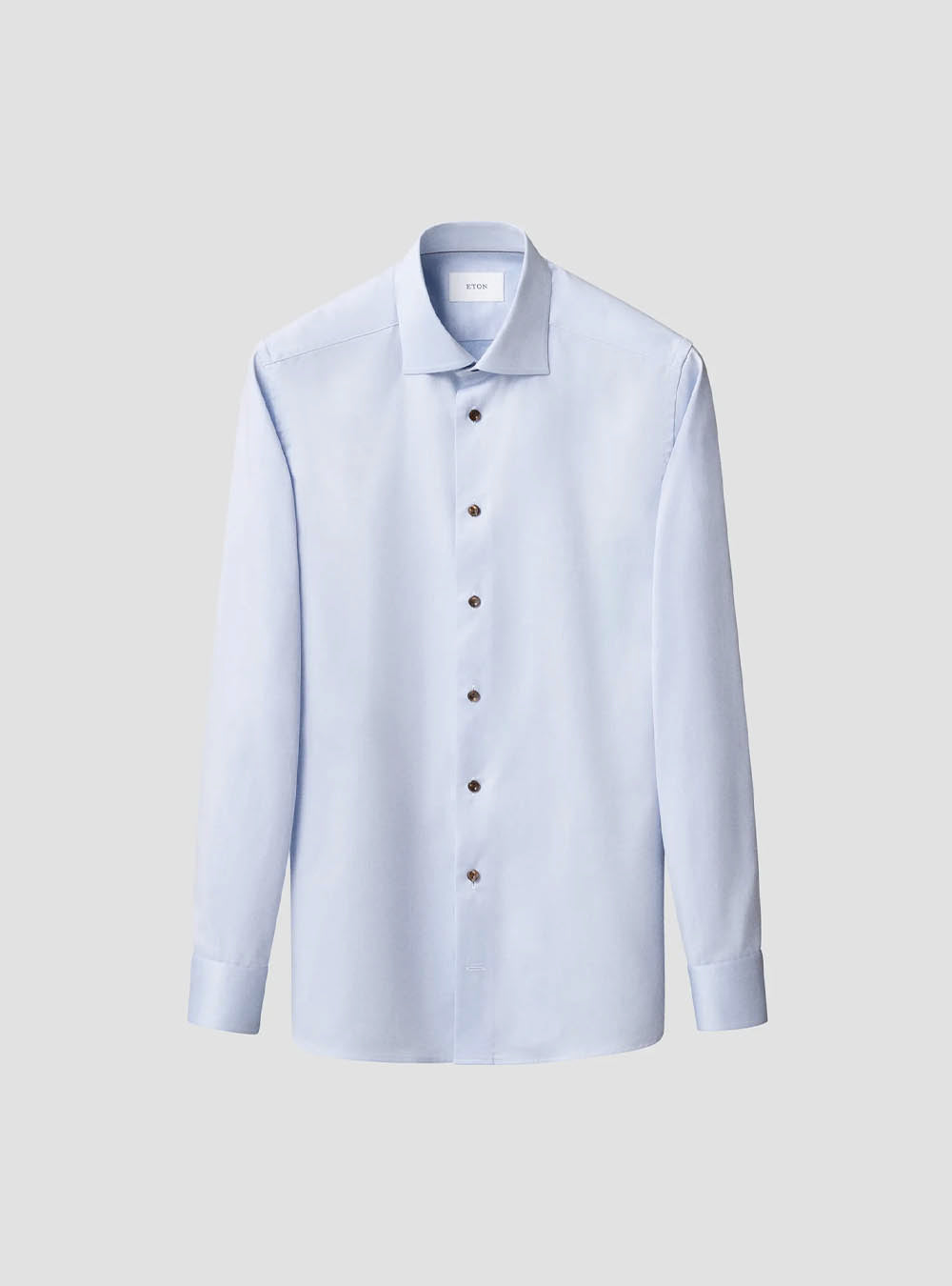 Eton Solid Blue Signature Twill Shirt