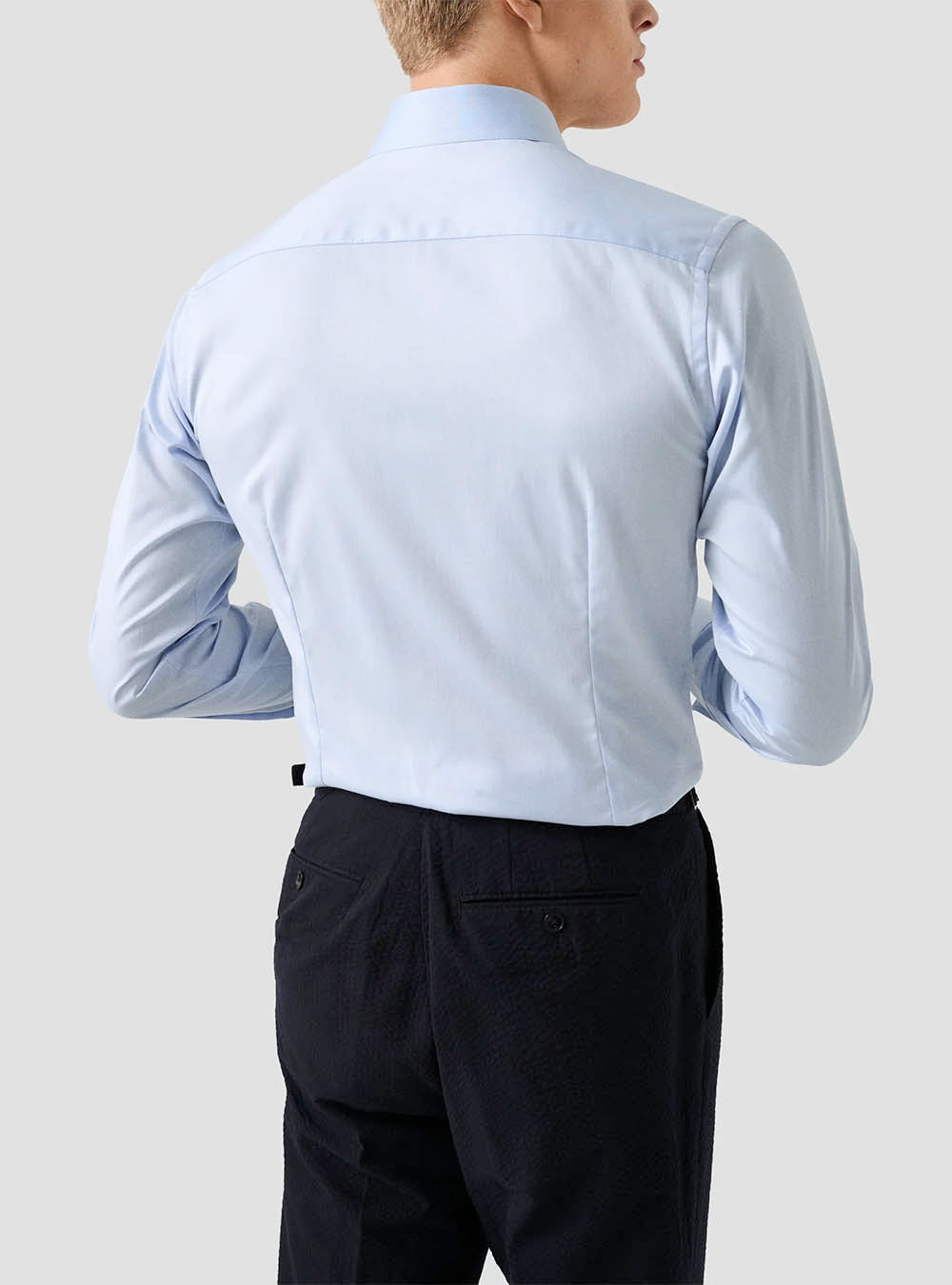 Eton Solid Blue Signature Twill Shirt