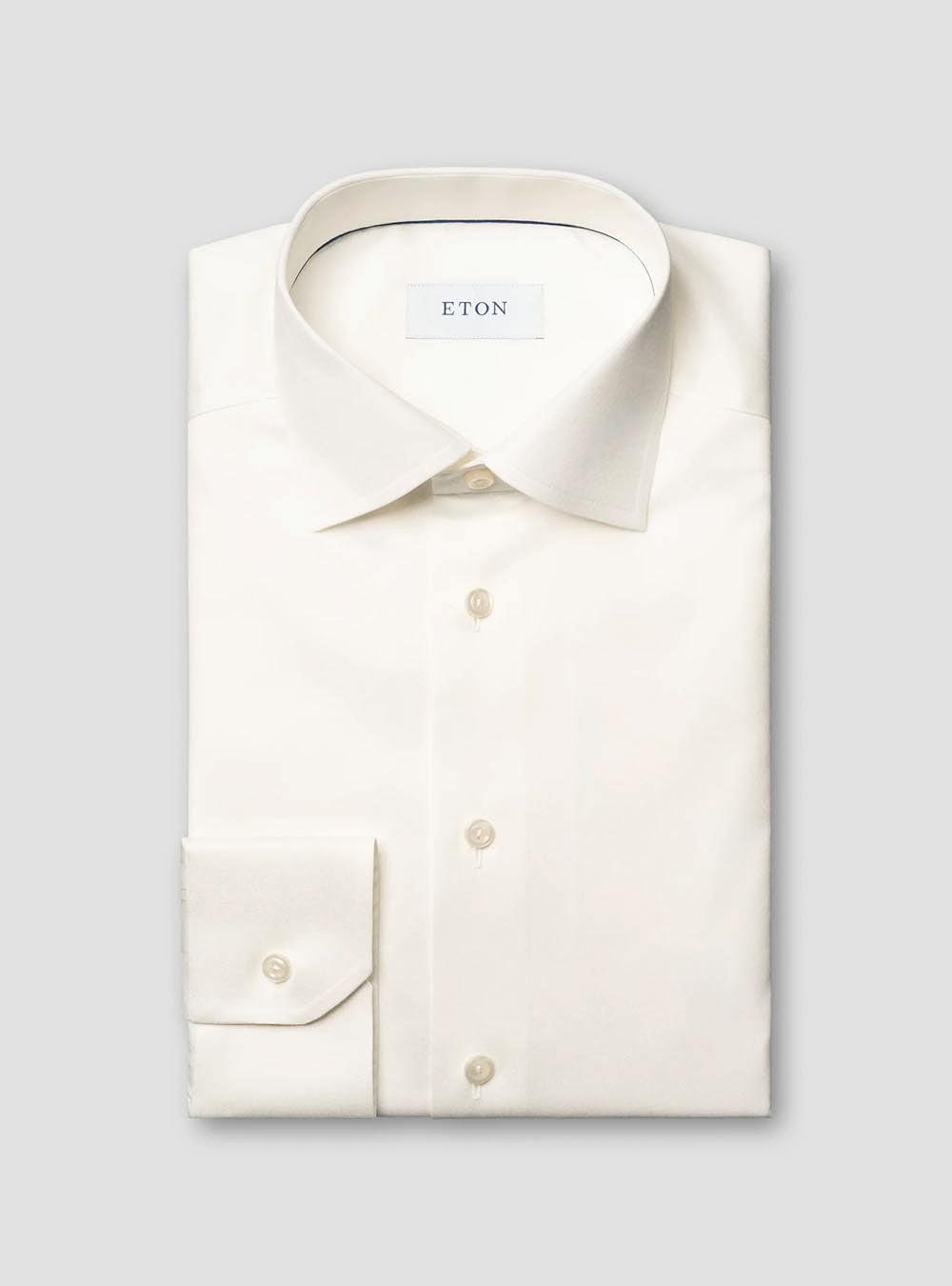 Eton Solid Off-White Signature Twill Shirt