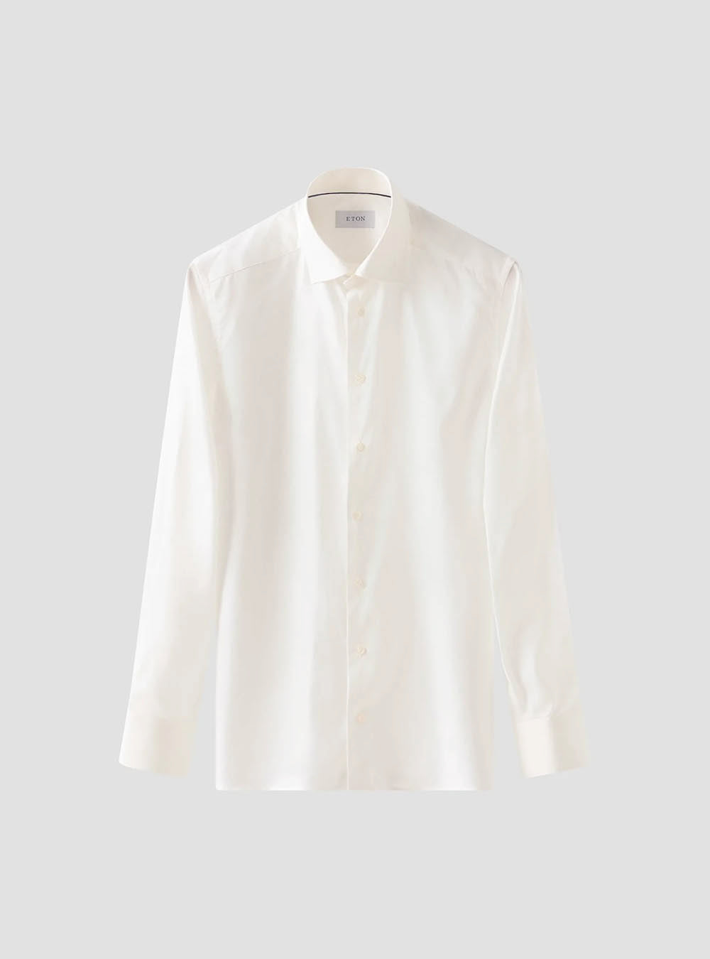 Eton Solid Off-White Signature Twill Shirt