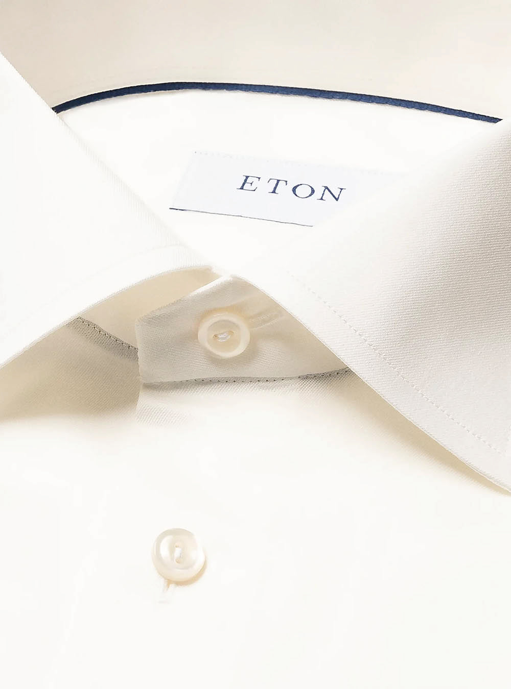 Eton Solid Off-White Signature Twill Shirt