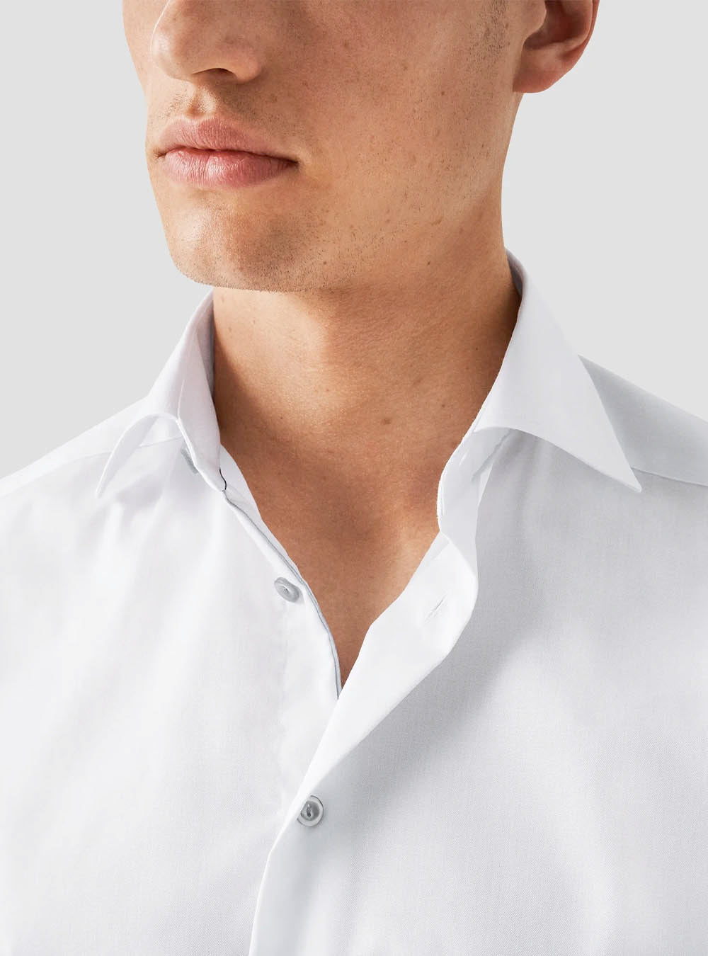 Eton Solid White Signature Twill Shirt