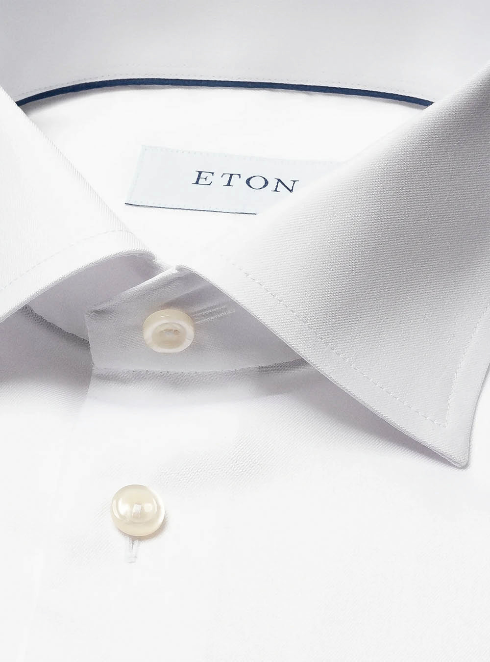 Eton White Signature Twill Shirt - French Cuff
