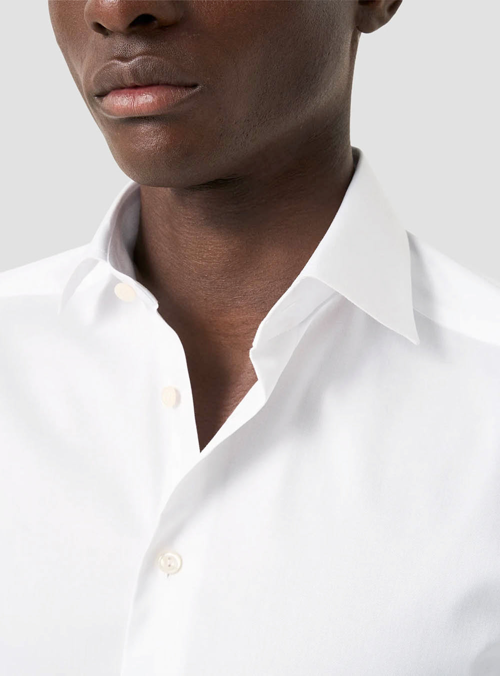 Eton White Signature Twill Shirt - French Cuff
