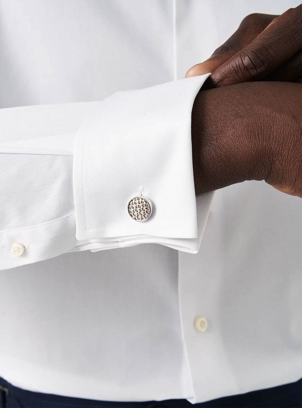 Eton White Signature Twill Shirt - French Cuff