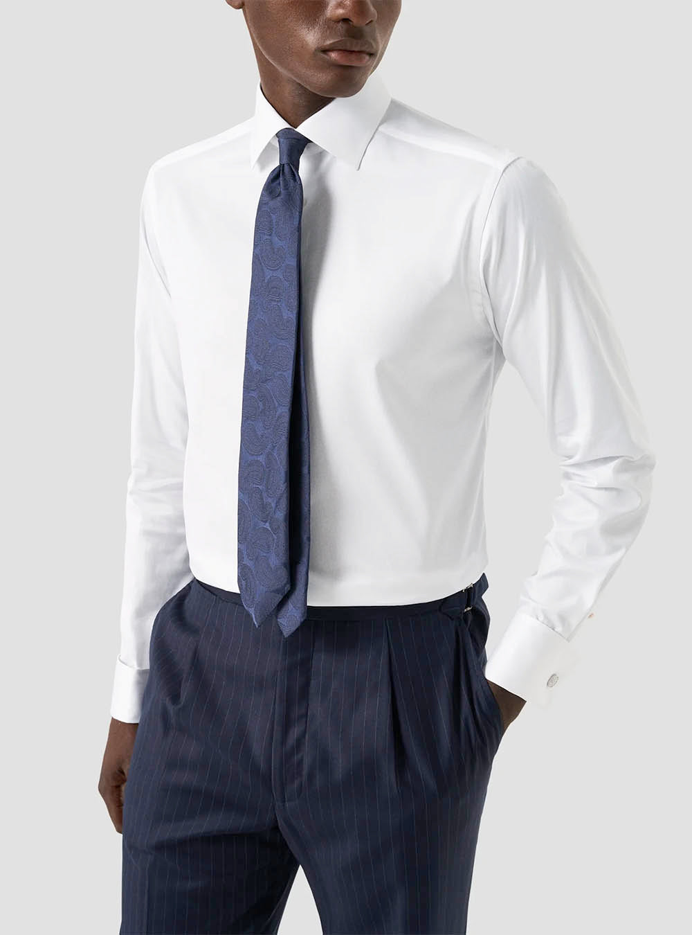 Eton White Signature Twill Shirt - French Cuff