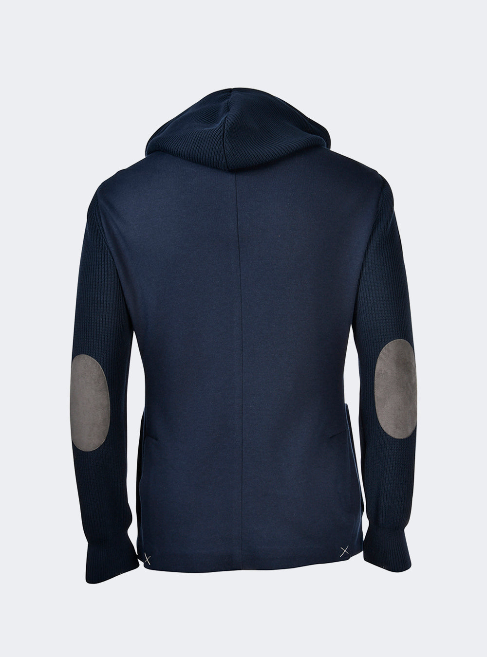 Gran Sasso Hooded Jacket - Navy Blue/Grey