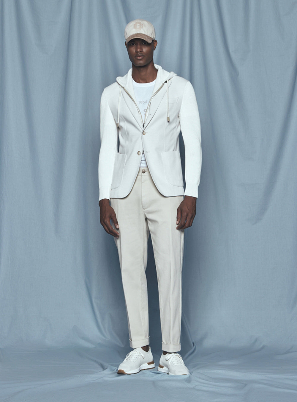Gran Sasso Hooded Jacket - Off White/Beige