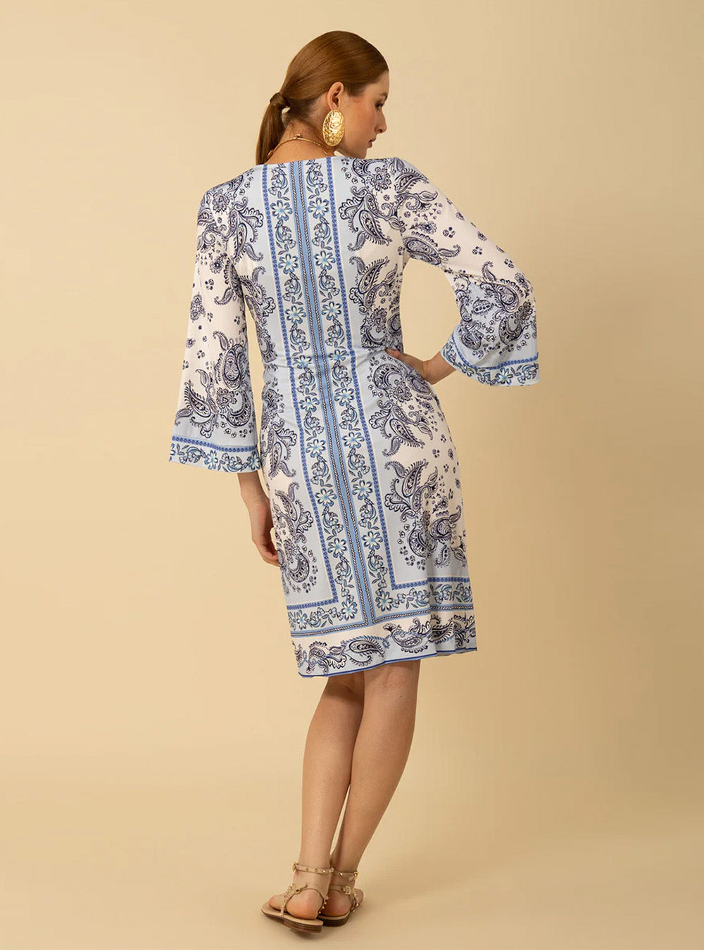 Hale Bob Amaia Jersey Midi Dress - Blue