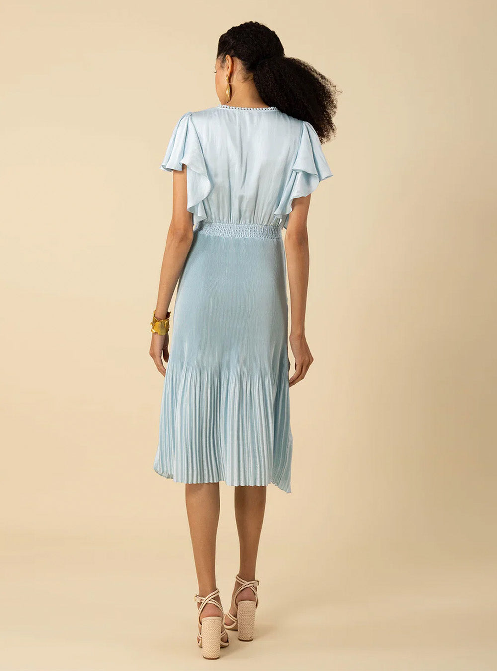 Hale Bob Della Solid Dress - Blue