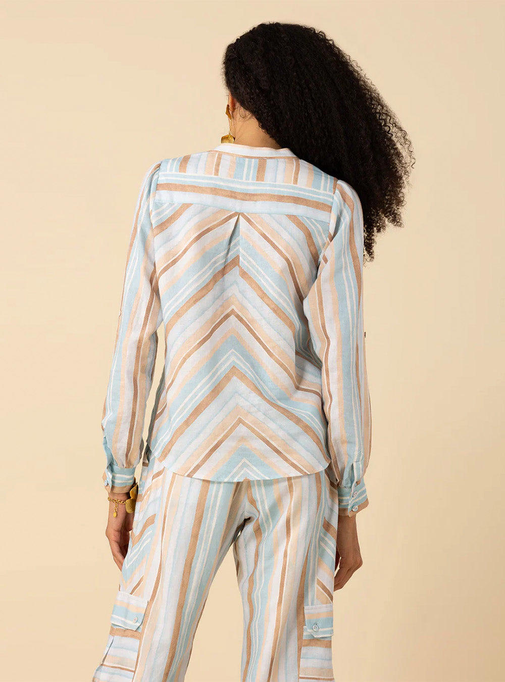 Hale Bob Karla Linen Top - Blue