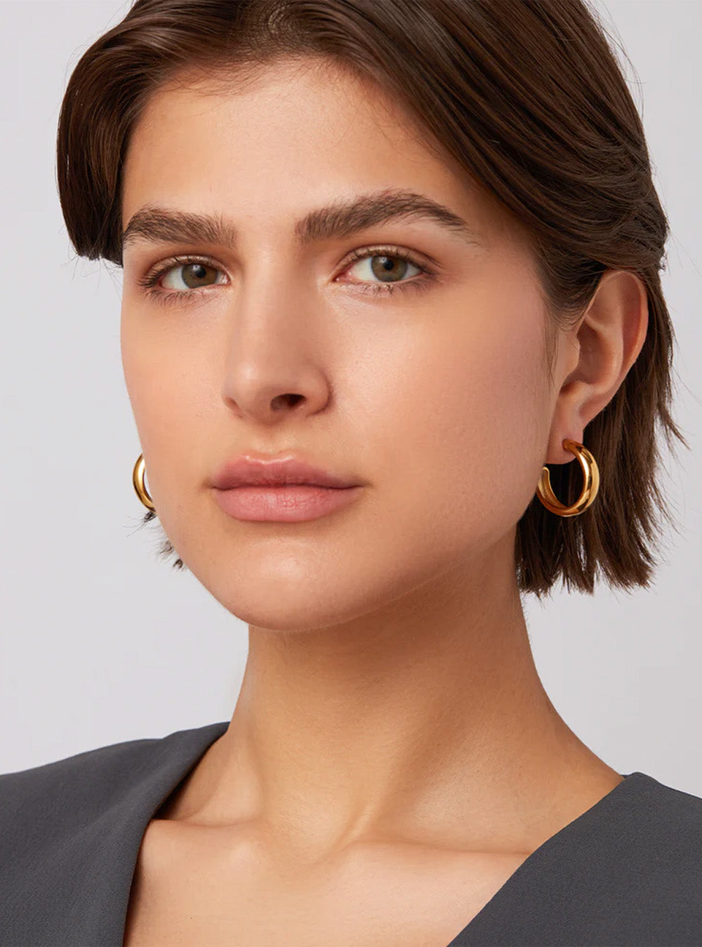 Jenny Bird Staple Hoop Earrings - Medium