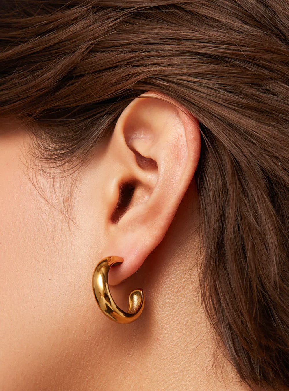 Jenny Bird Staple Hoop Earrings - Medium