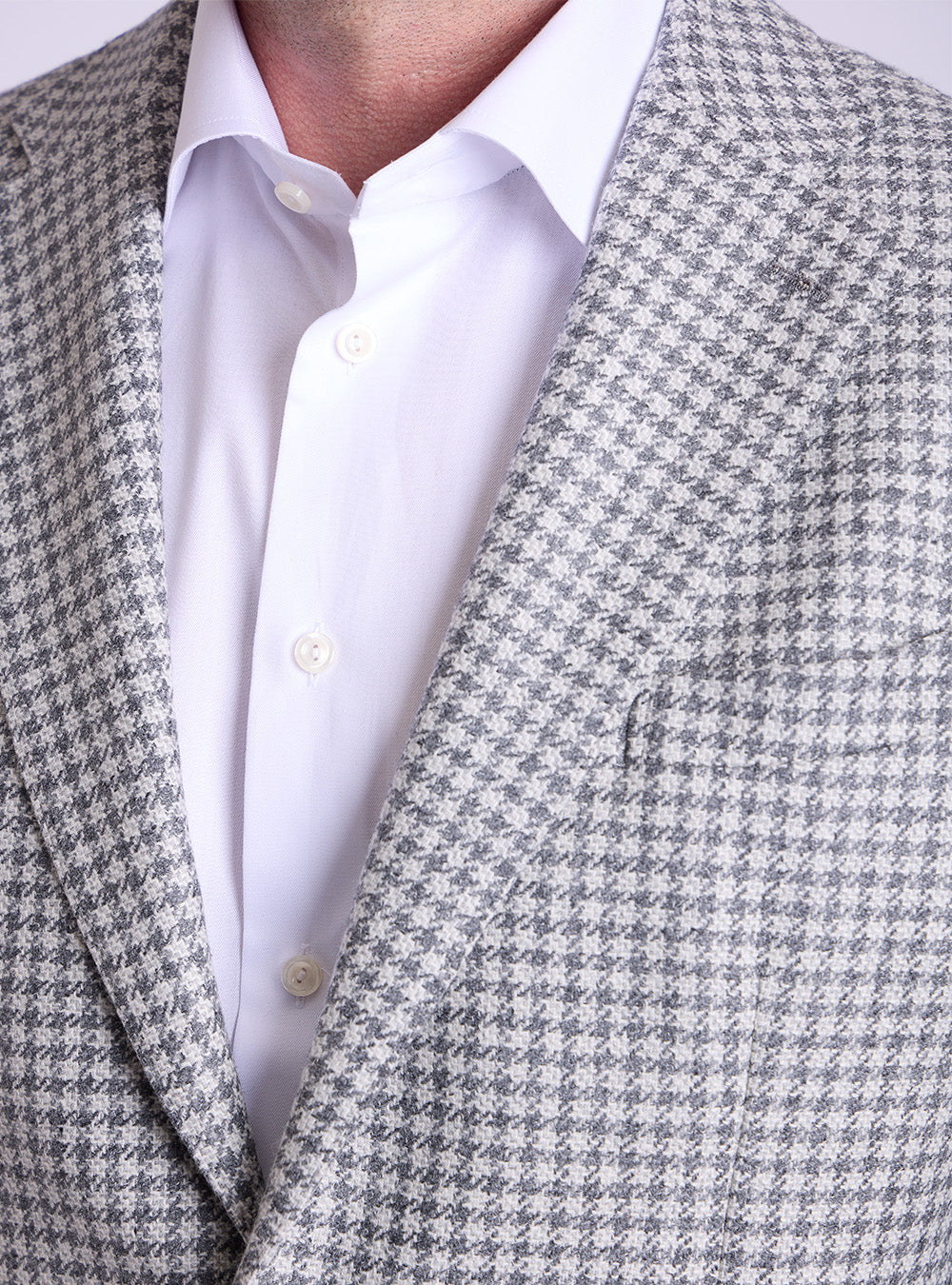 L.B.M. 1911 Silver & Grey Houndstooth Sport Jacket
