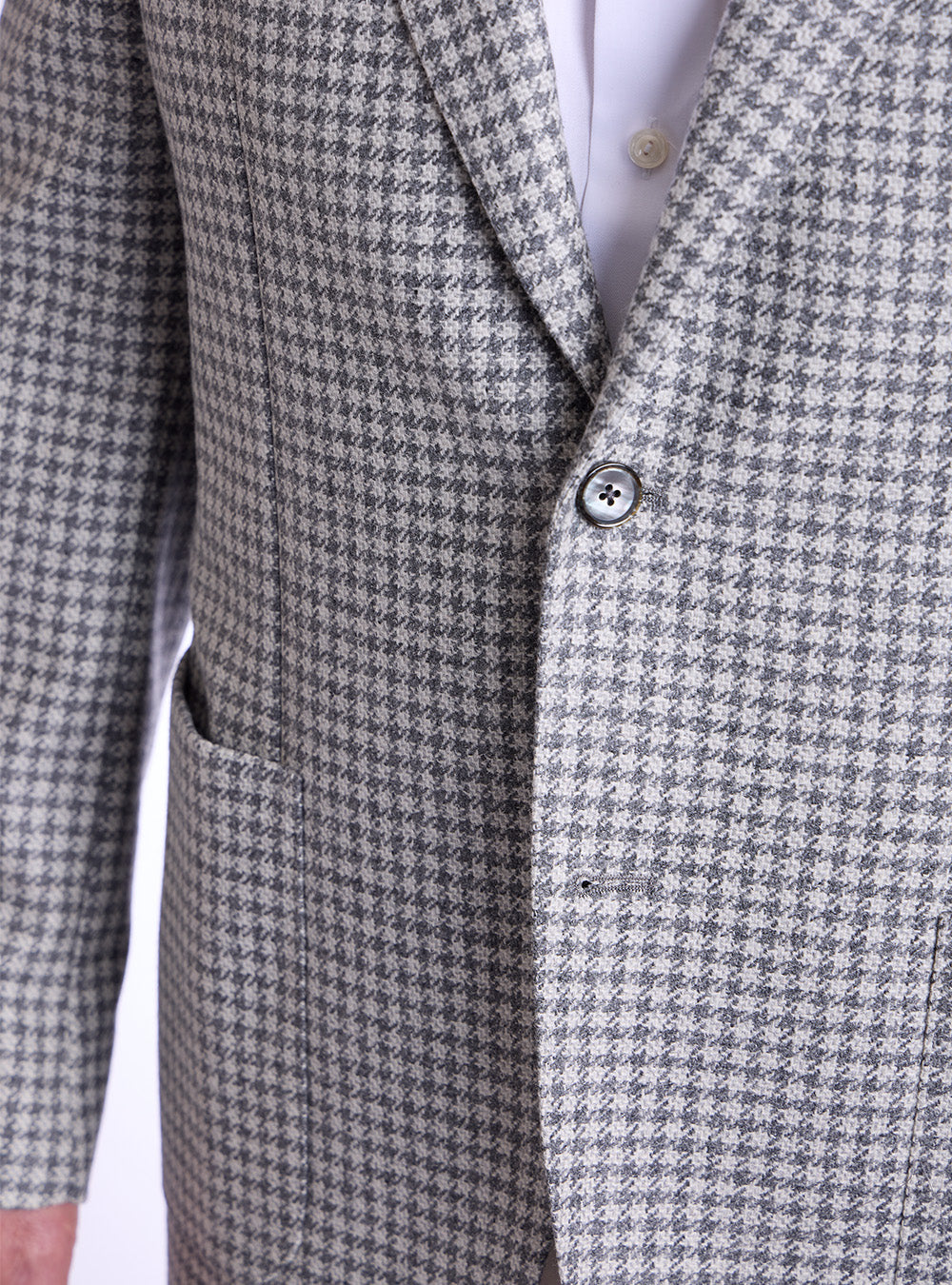 L.B.M. 1911 Silver & Grey Houndstooth Sport Jacket