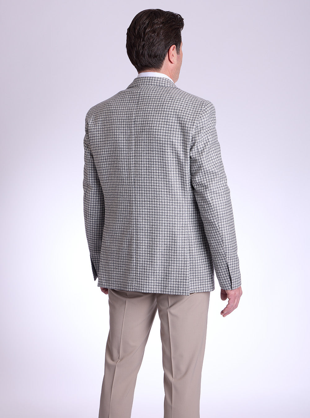 L.B.M. 1911 Silver & Grey Houndstooth Sport Jacket