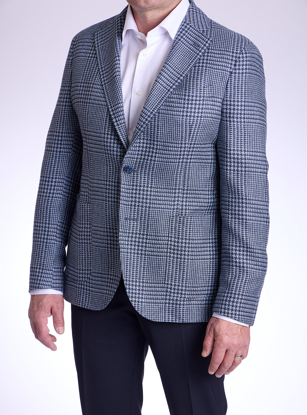 L.B.M. 1911 Blue Houndstooth Sport Jacket