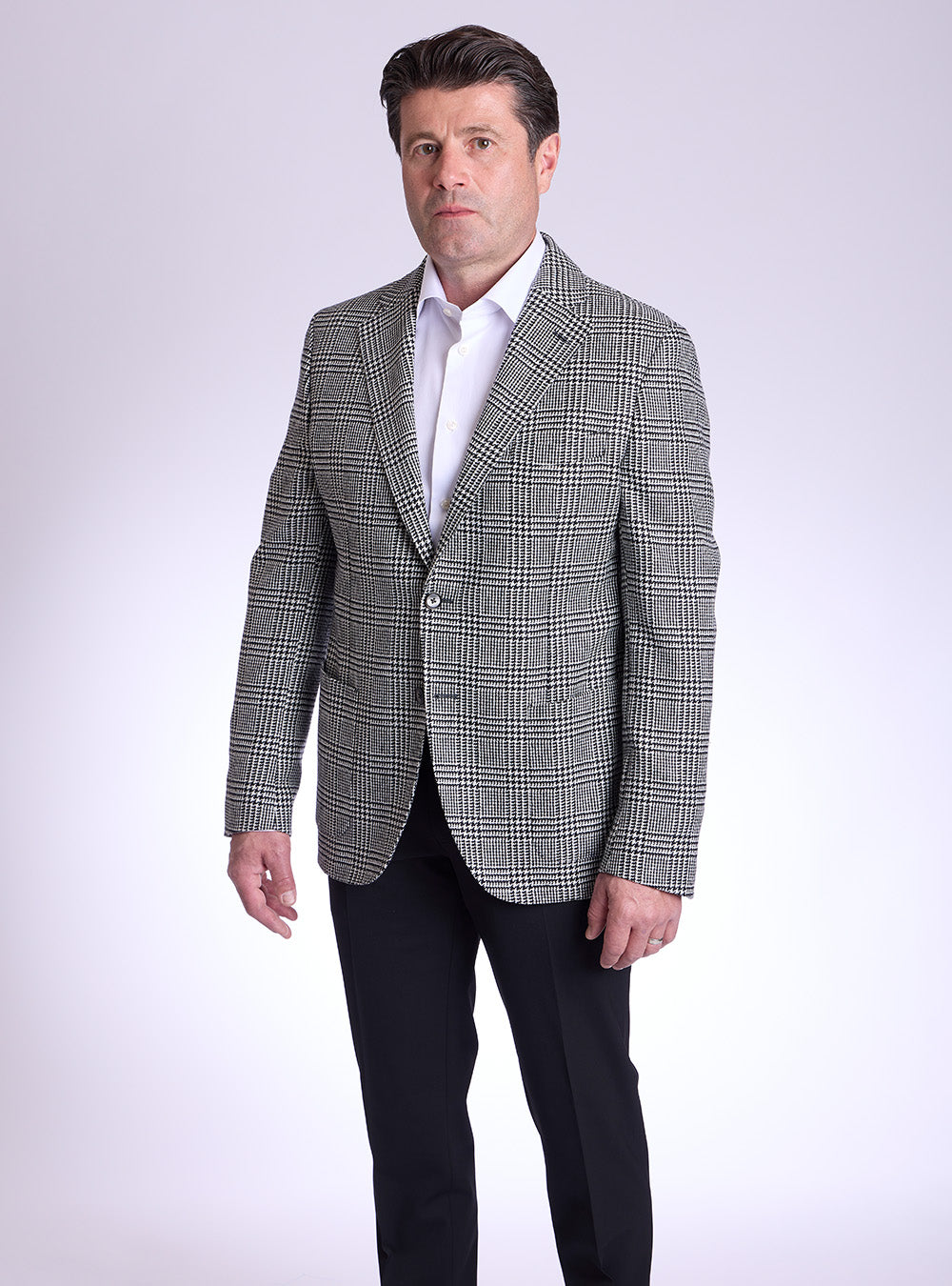 L.B.M. 1911 Blac & White Houndstooth Sport Jacket