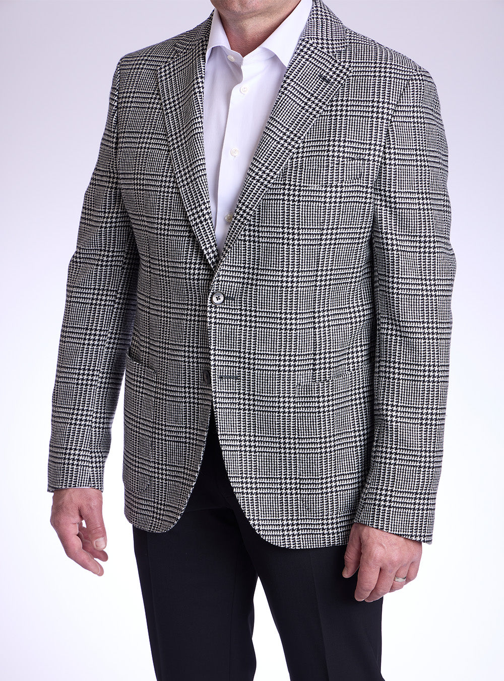 L.B.M. 1911 Blac & White Houndstooth Sport Jacket