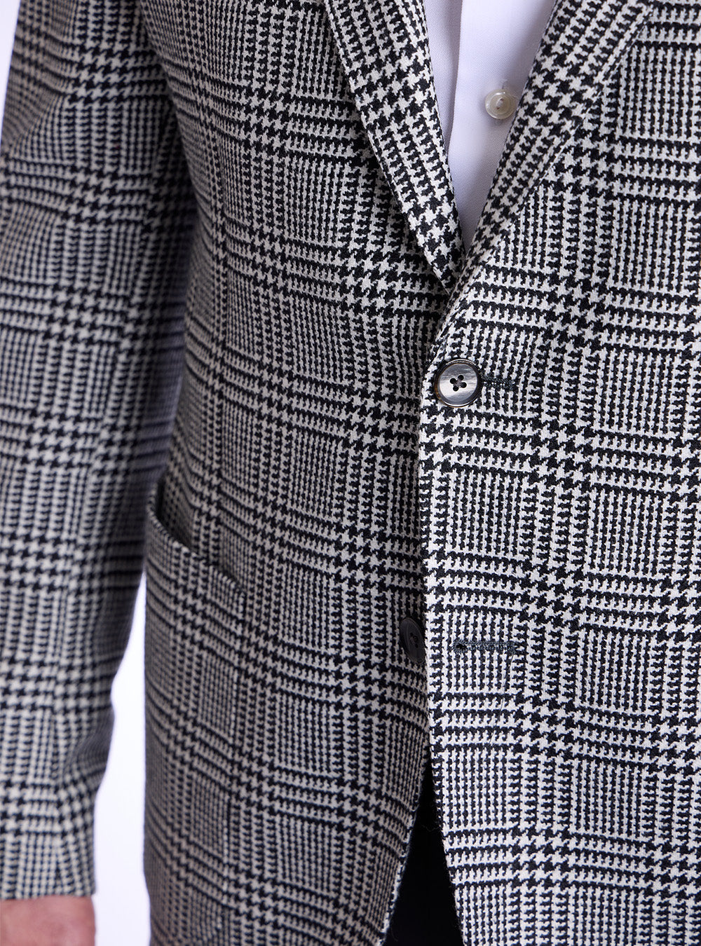 L.B.M. 1911 Blac & White Houndstooth Sport Jacket