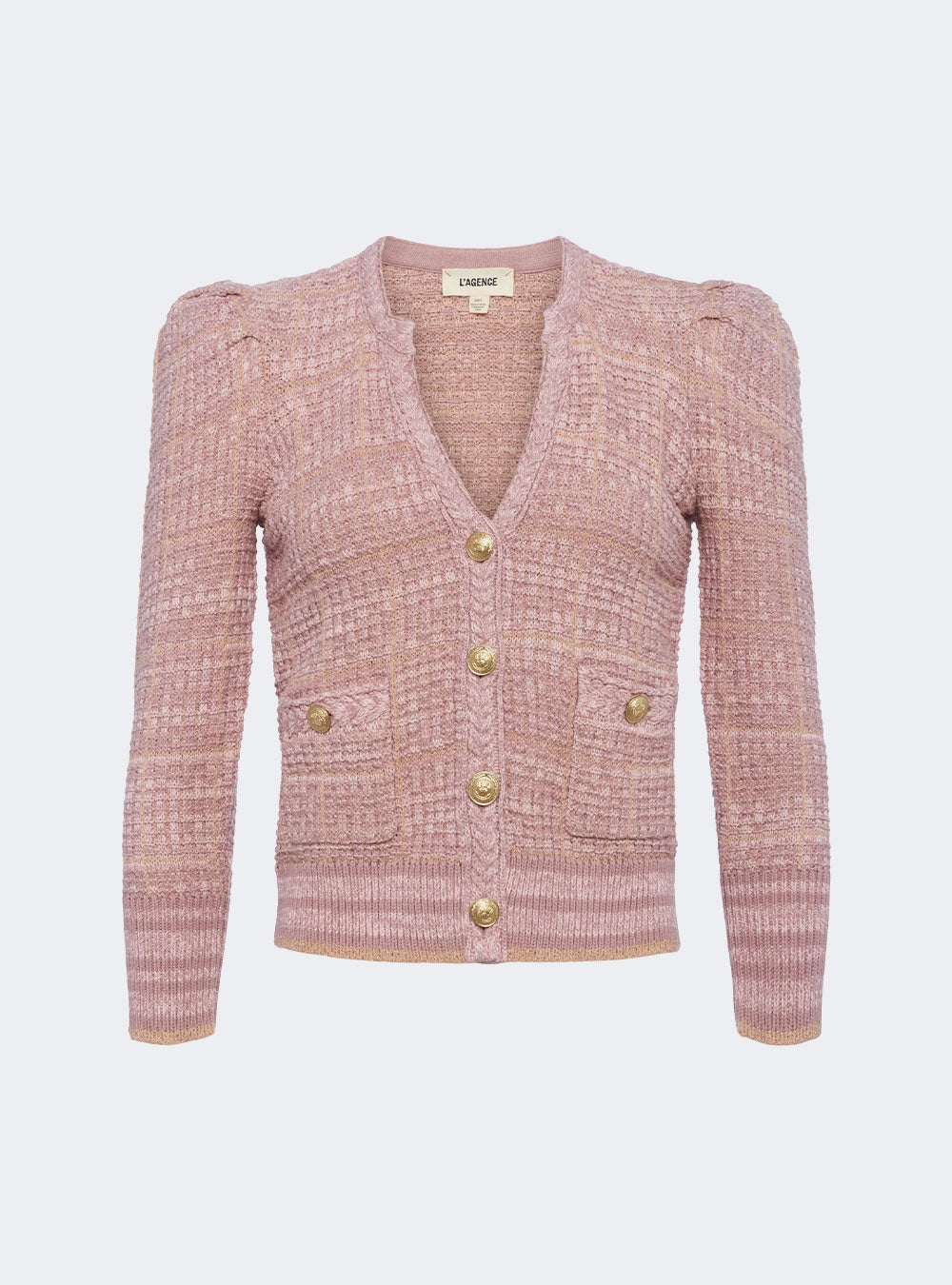 L'Agence Jenni Cardigan - Dusty Pink Multi