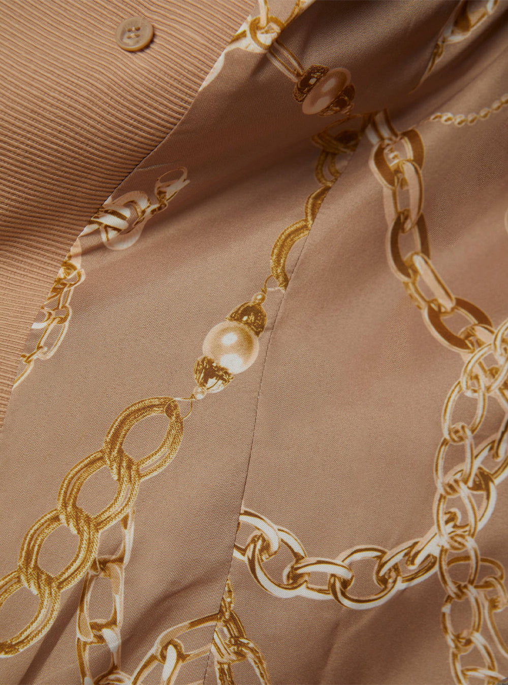 L'Agence Brooke Open-Front Blazer - Cappuccino/Sketch Chain