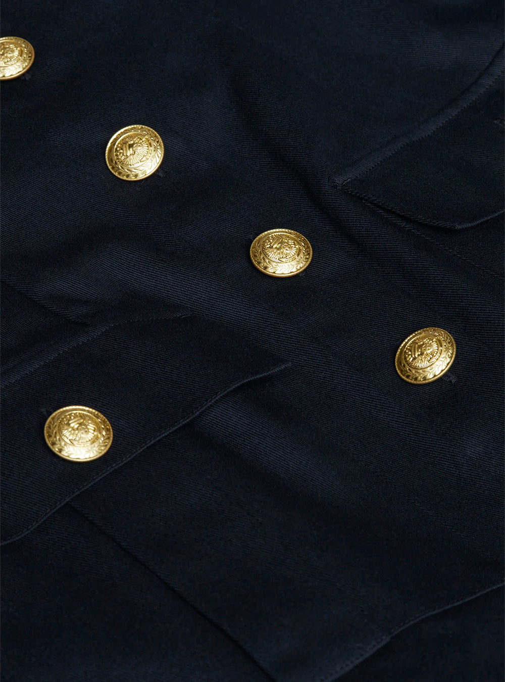 L'Agence Idy Button-Front Dress - Black/Gold