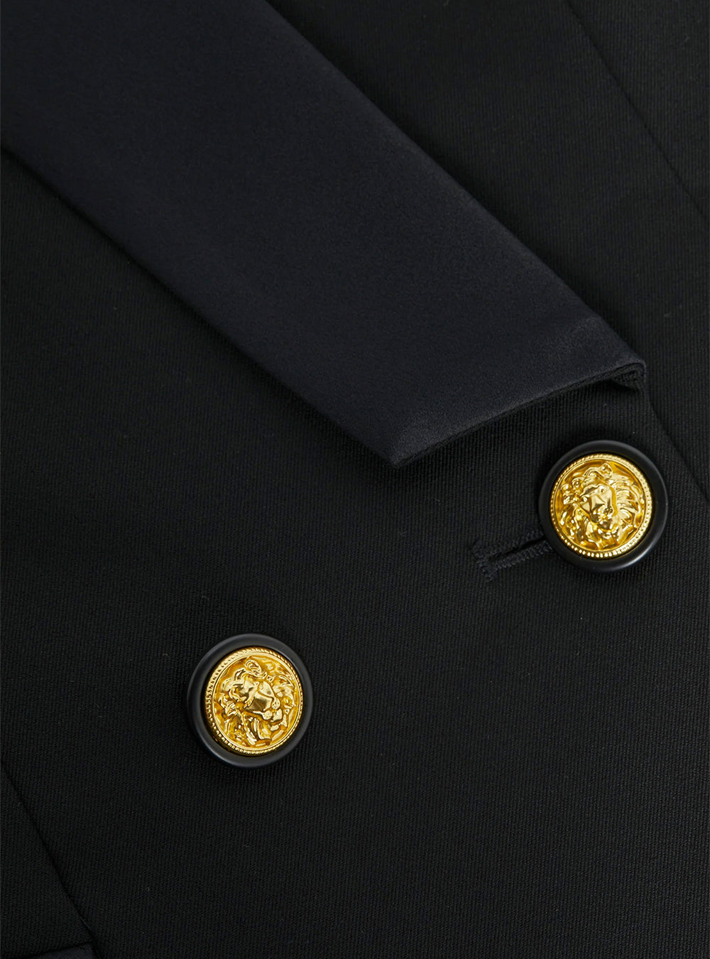 L'Agence Imogen Satin Lapel Blazer - Black