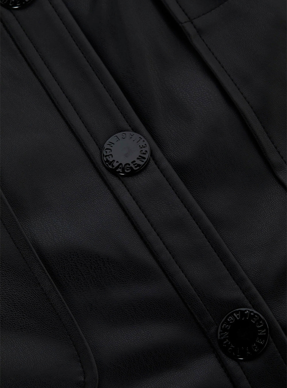 L'Agence Ronin Vegan Leather Dress - Black