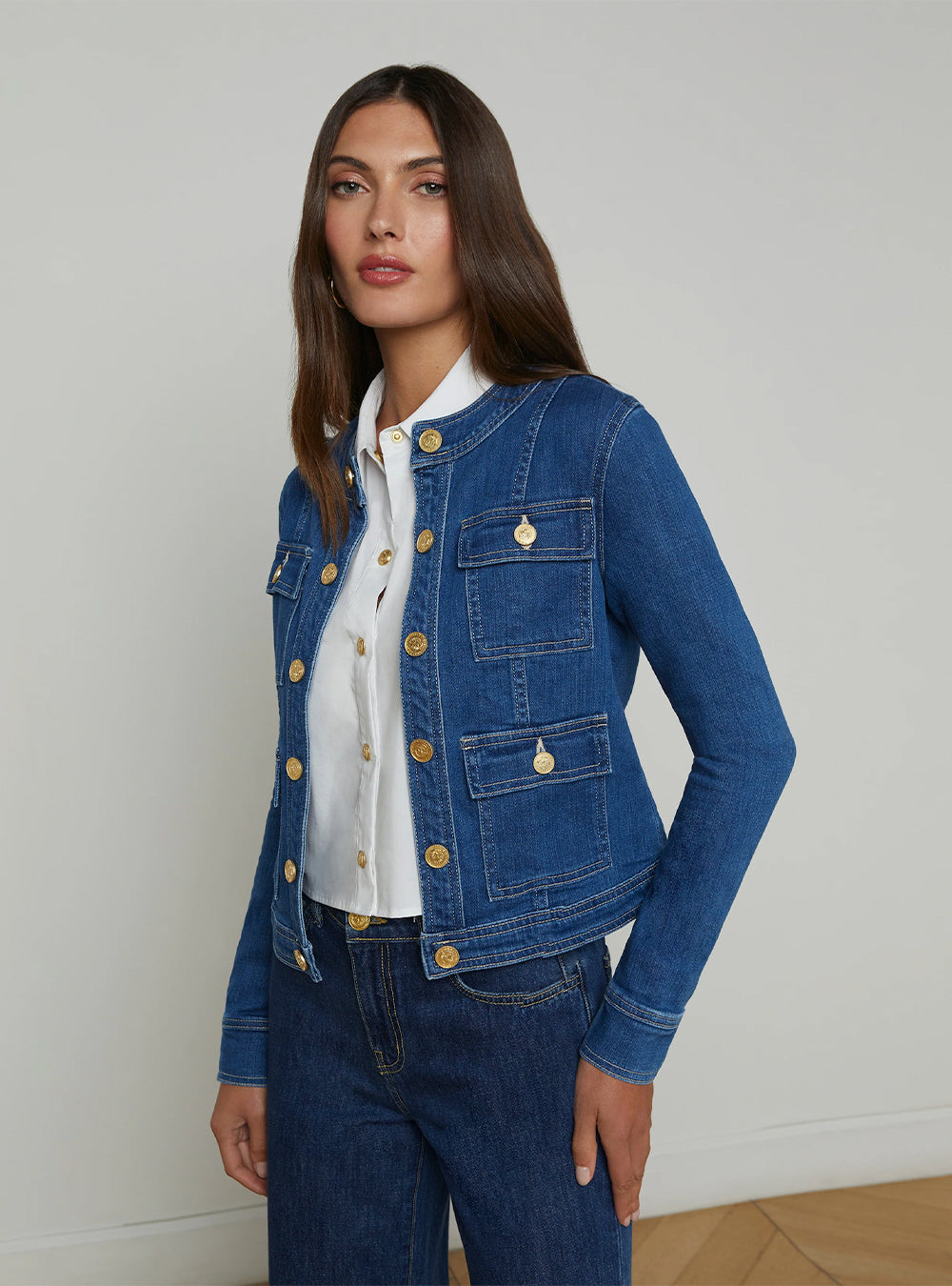 L'Agence Yari Denim Jacket - Apollo