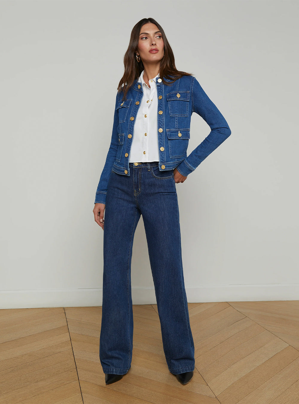 L'Agence Yari Denim Jacket - Apollo