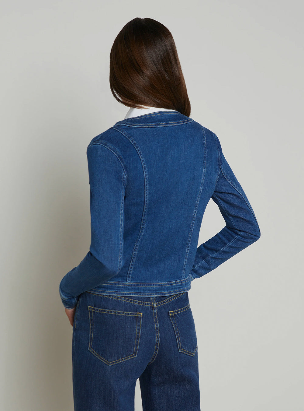 L'Agence Yari Denim Jacket - Apollo
