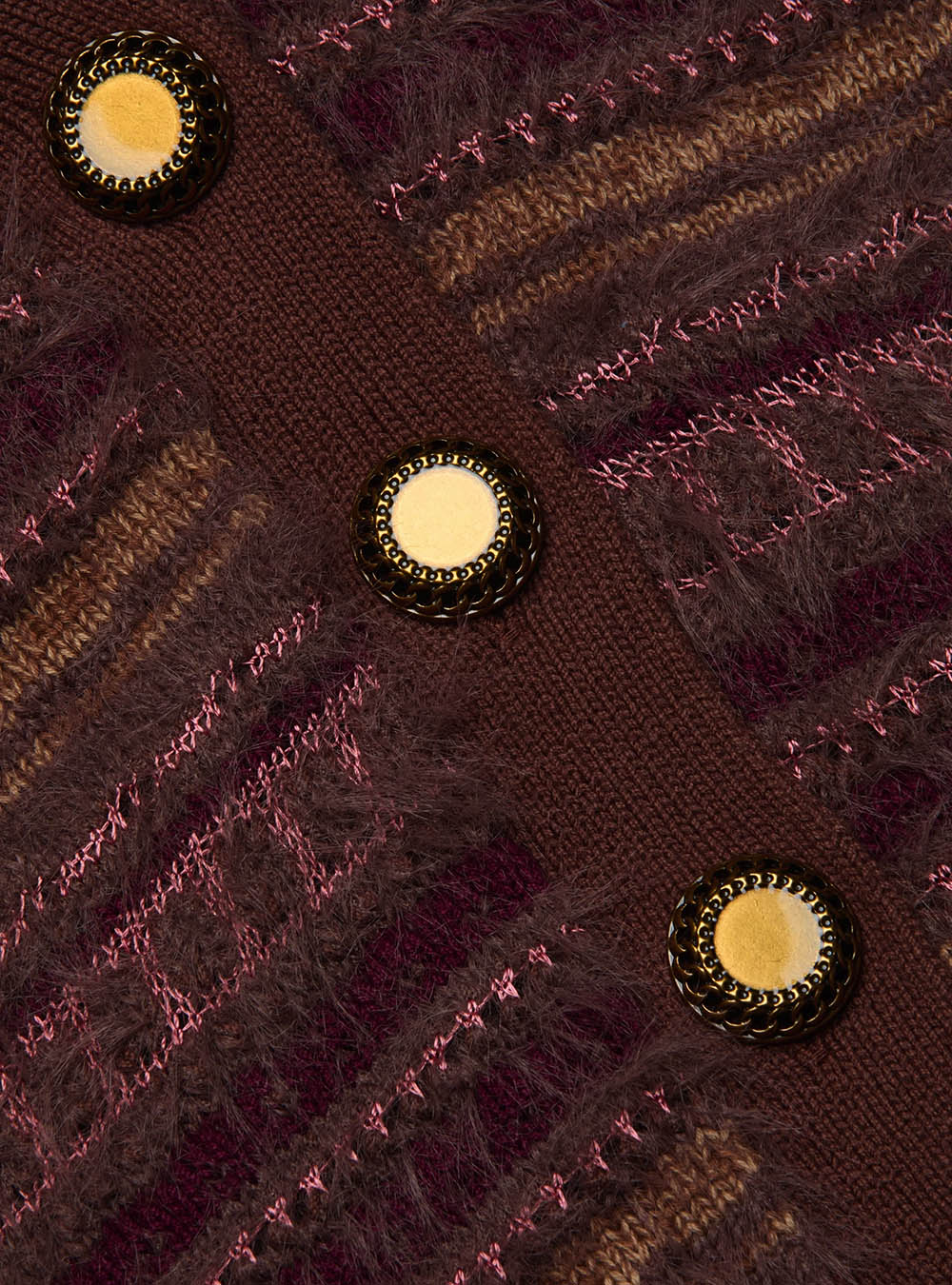 L'Agence Ariadne Cardigan - Natural/Mauve Multi