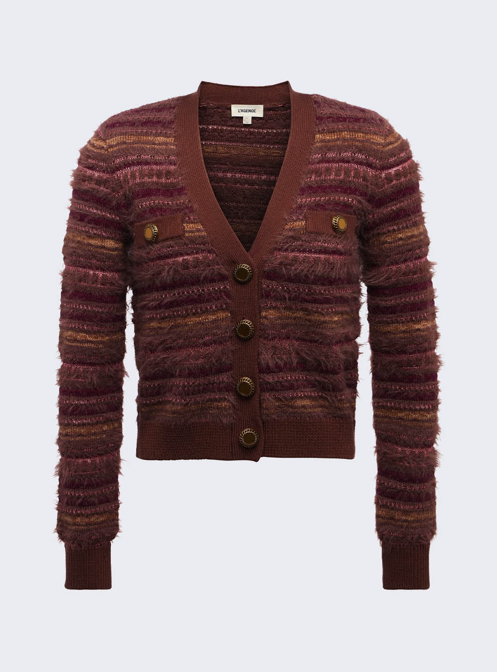 L'Agence Ariadne Cardigan - Natural/Mauve Multi
