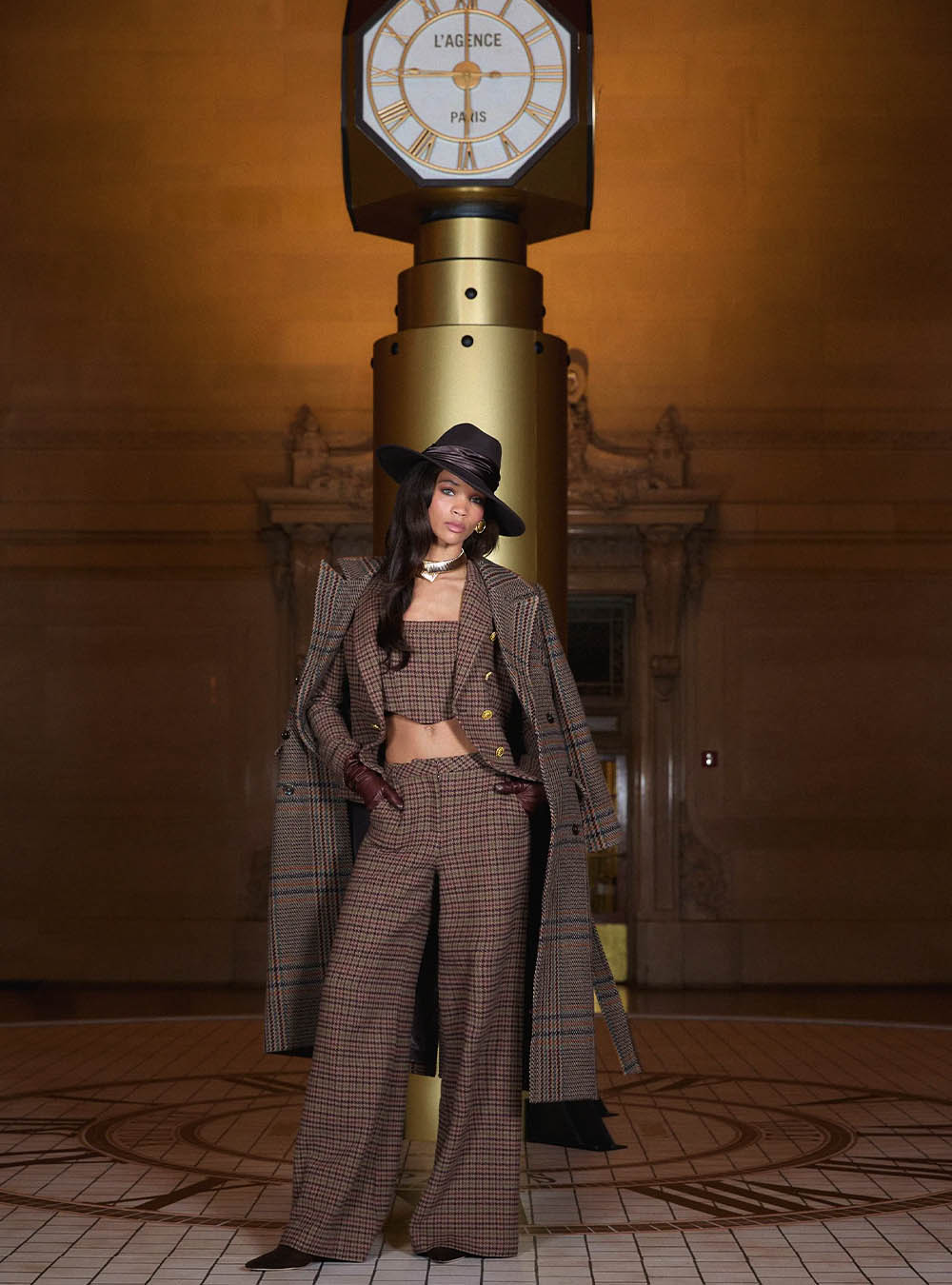 L'Agence Bethany Houndstooth Blazer