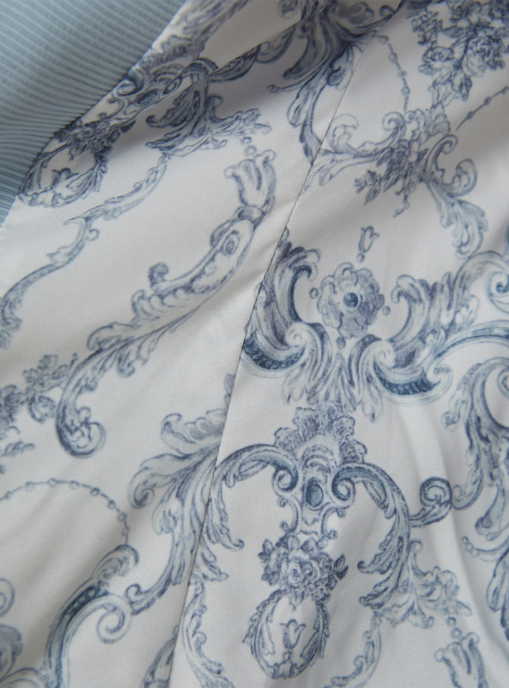 L'Agence Brooke Open-Front Blazer - Blue Fog/Scroll Toile
