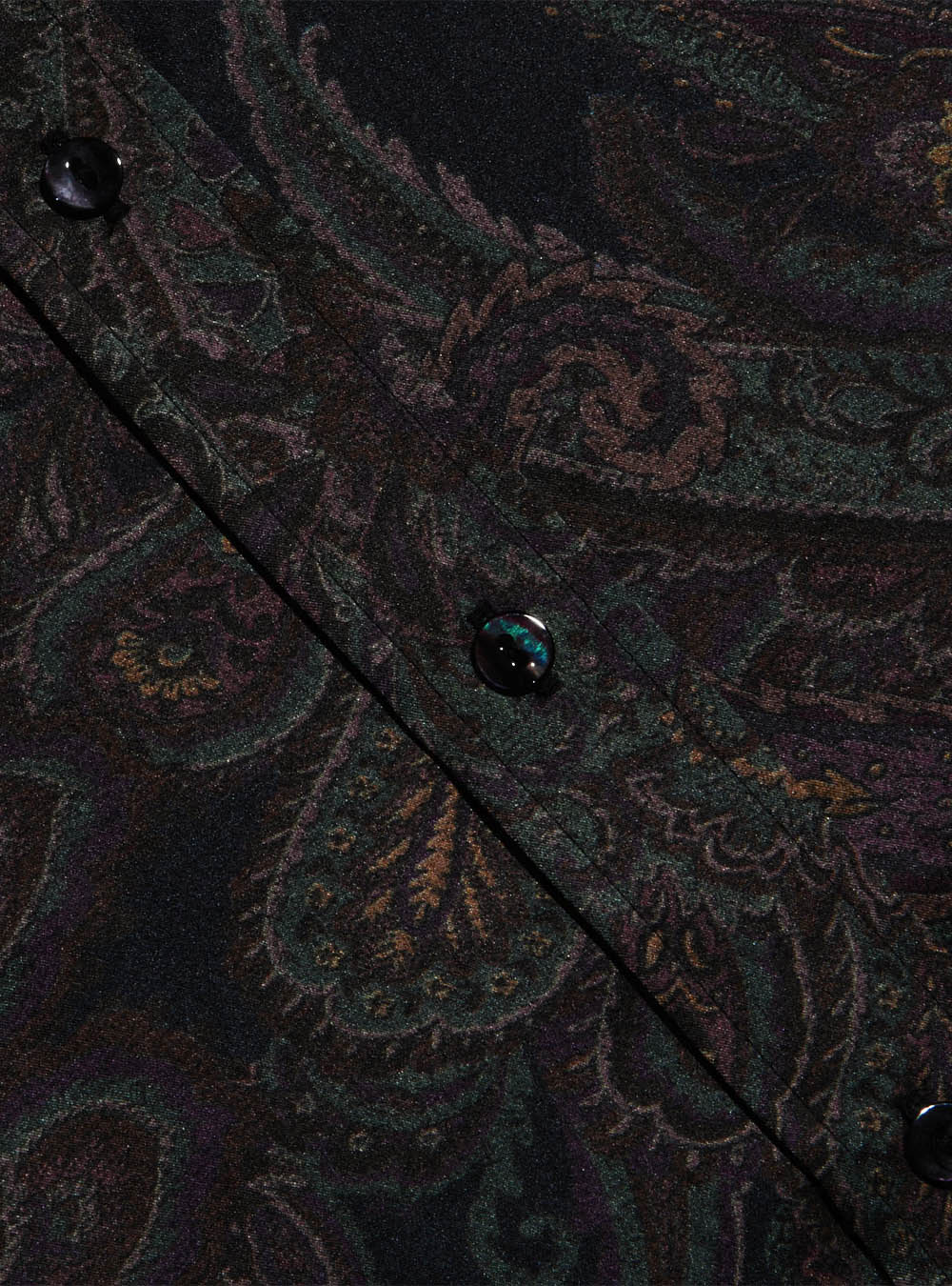 L'Agence Dani Silk Blouse - Midnight Multi Lux Paisley